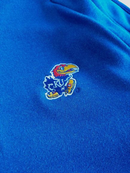 adidas | Men's Kansas Jayhawks Blue Climawarm Sweatshirt Fleece Lined | M - Picture 2 of 12